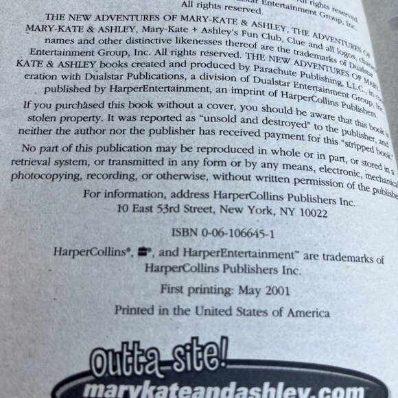 The New Adventures of Mary-Kate & Ashley paperbacks 2000 - Vintage Kids Books - Picture 8 of 8